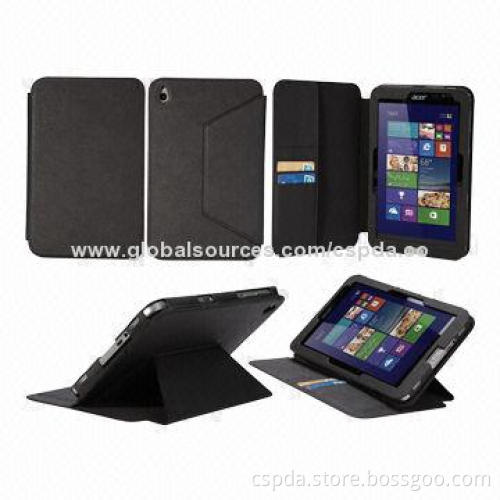 Hot-selling Back Standing Book Case for Acer Iconia W4-820, Easy Access to All Buttons